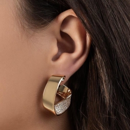 BRINCO MICRO ZIRCÔNIA EM BANHO DE OURO 18K