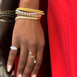 PULSEIRA BOLAS LISAS EM BANHO DE RÓDIO BRANCO