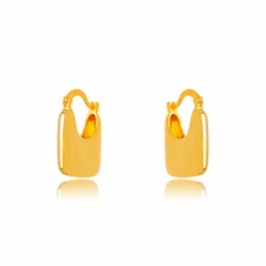 BRINCO ARGOLA LISA EM BANHO DE OURO 18K