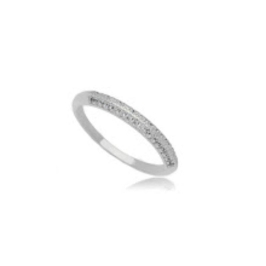 ANEL APARADOR MICRO ZIRCÔNIA EM BANHO DE RÓDIO BRANCO