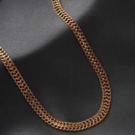 COLAR CHOKER ELOS LISOS EM BANHO DE OURO 18K