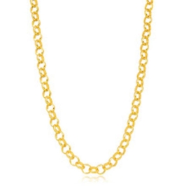 COLAR CHOKER ELOS LISOS EM BANHO DE OURO 18K