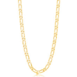 COLAR MASCULINO ELOS LISOS EM BANHO DE OURO 18K