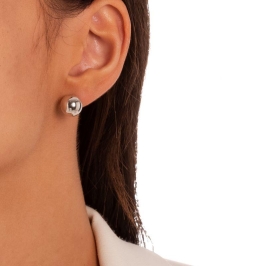 BRINCO BOLA LISA - G - EM BANHO DE RÓDIO BRANCO