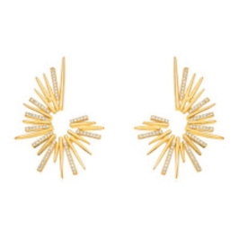 BRINCO MICRO ZIRCÔNIA EM BANHO DE OURO 18K