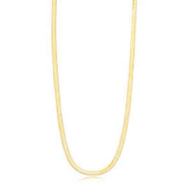 COLAR FITA LISA EM BANHO DE OURO 18K