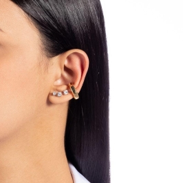 PIERCING GEOMETRICO EM BANHO DE OURO 18K