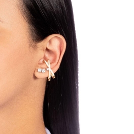 PIERCING MICRO ZIRCÔNIA EM BANHO DE OURO 18K