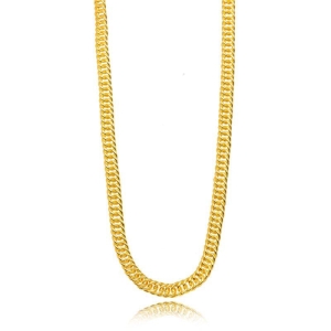 CORRENTE MASCULINA GRUMMET EM BANHO DE OURO 18K