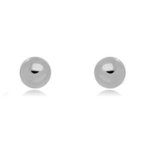 BRINCO ESFERA CLÁSSICA - BANHO DE RÓDIO BRANCO