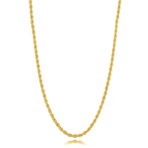 COLAR CORDÃO BAIANO LONGO EM BANHO DE OURO 18K - 70CM