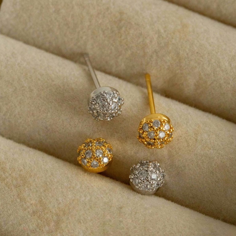 BRINCO BOLA MICRO ZIRCÔNIA