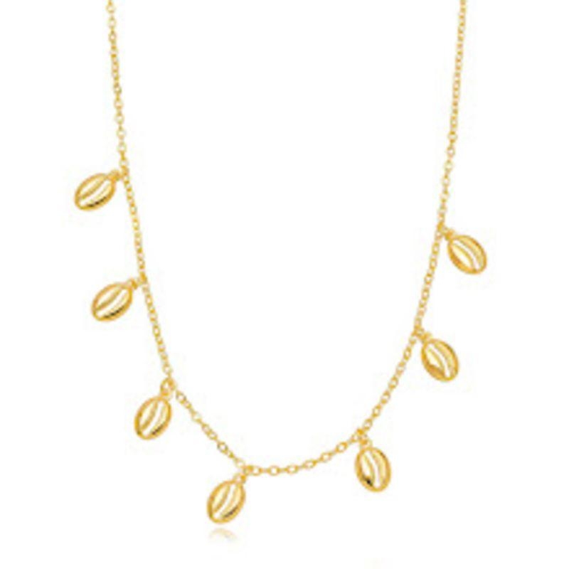 COLAR CHOKER BUZIOS LISA EM BANHO DE OURO 18K