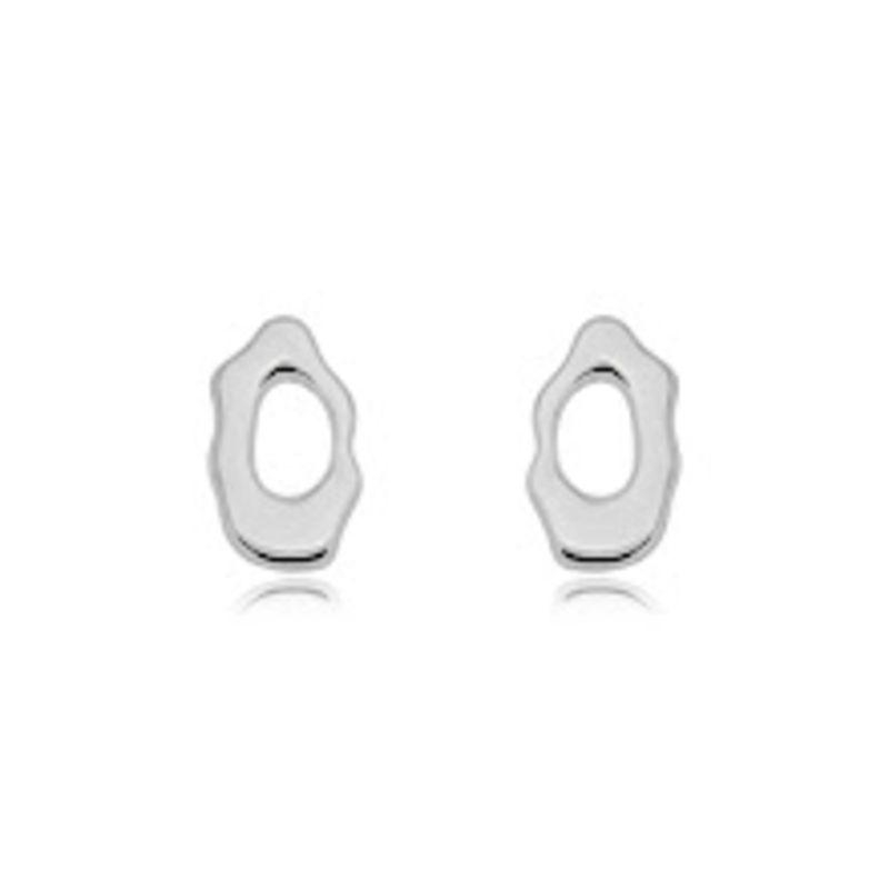 BRINCO ORGÂNICO LISO EM BANHO DE RÓDIO BRANCO