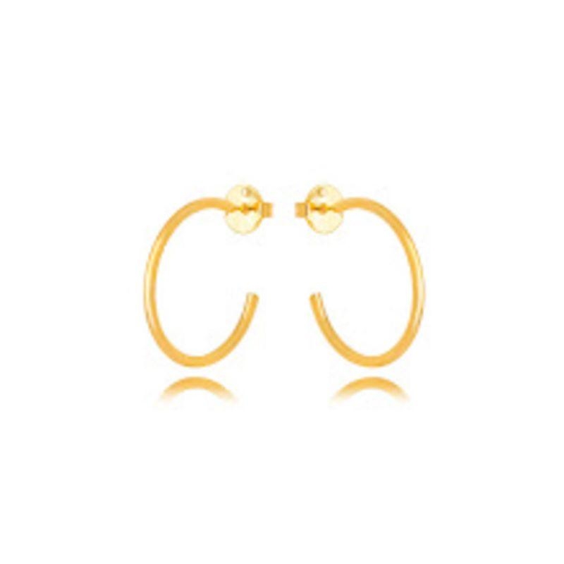BRINCO ARGOLA FINA EM BANHO DE OURO 18K.