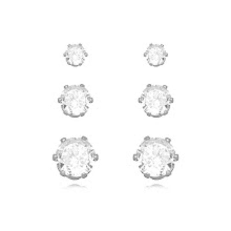 BRINCO TRIO PONTO DE LUZ EM BANHO DE RÓDIO BRANCO