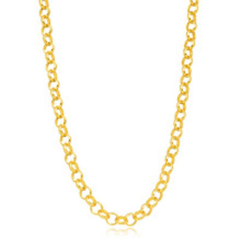 COLAR CHOKER ELOS LISOS EM BANHO DE OURO 18K