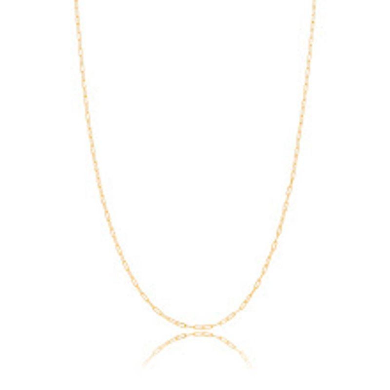 COLAR MASCULINO LISO EM BANHO DE OURO 18K