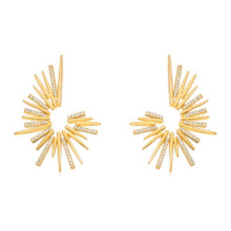 BRINCO MICRO ZIRCÔNIA EM BANHO DE OURO 18K