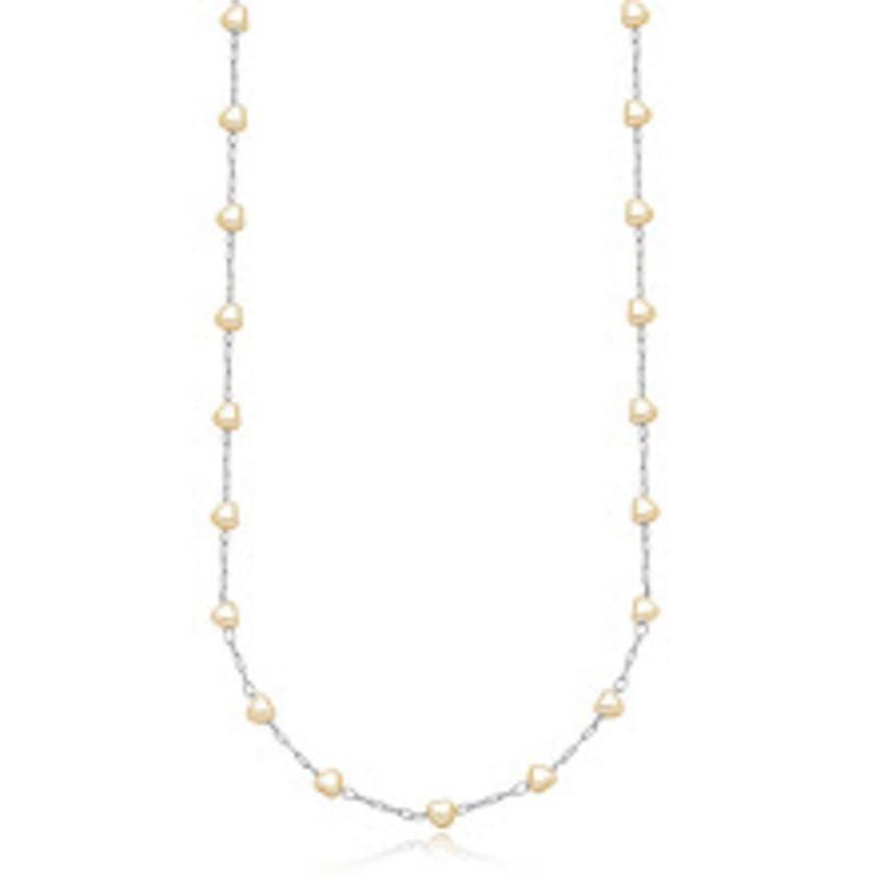 COLAR CHOKER PEROLAS EM BANHO DE RÓDIO BRANCO