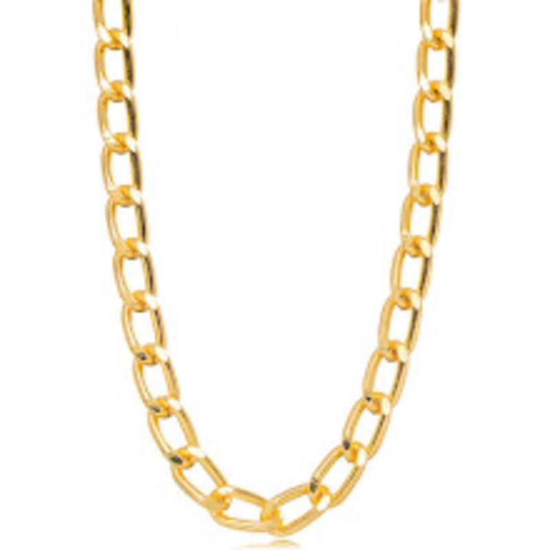 COLAR ELOS LISOS EM BANHO DE OURO 18K