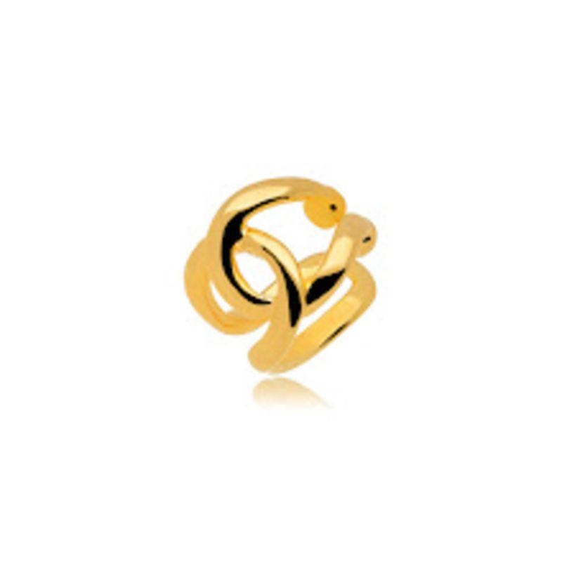 PIERCING ENTRELAÇADO EM BANHO DE OURO 18K