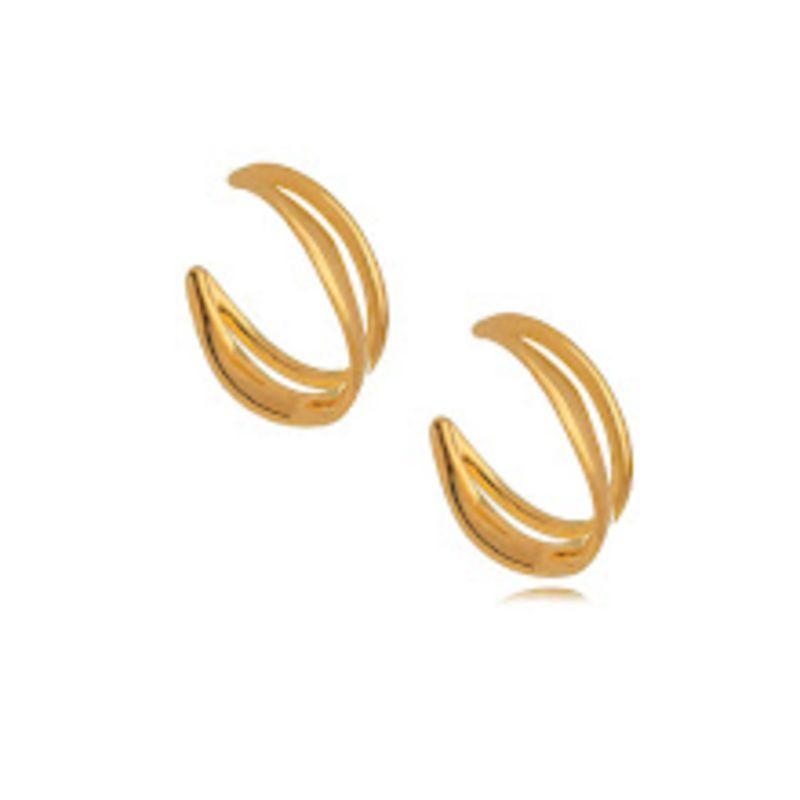 PIERCING FILEIRAS LISAS EM BANHO DE OURO 18K