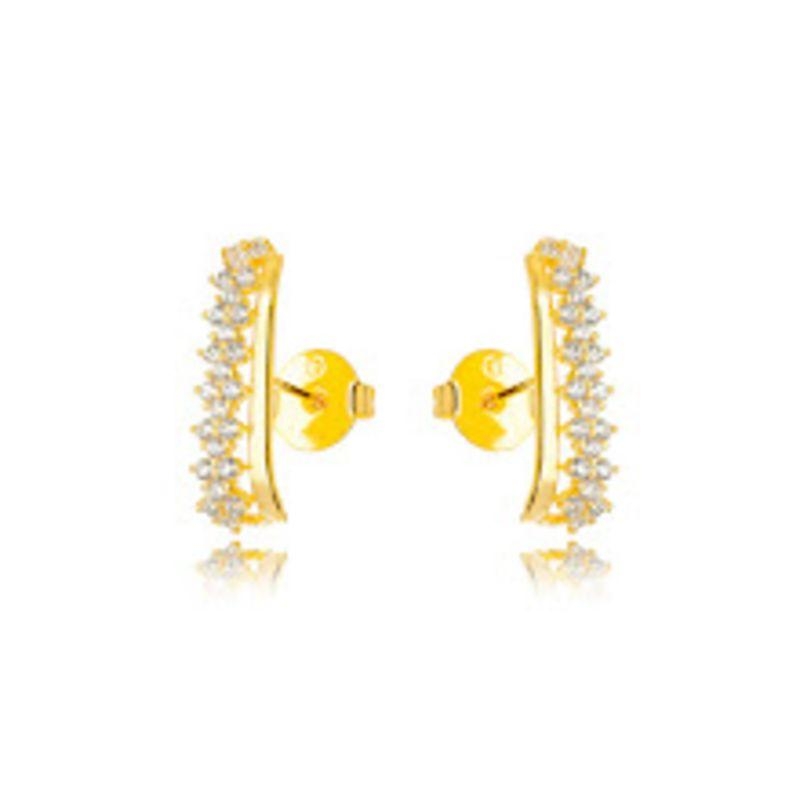 BRINCO EAR CUFF INFALÍVEL - BANHO DE OURO 18K