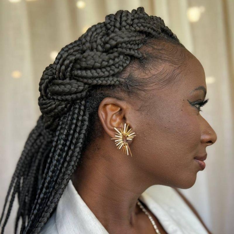 BRINCO EAR CUFF ESPINHOS SOLAR - BANHO DE OURO 18K