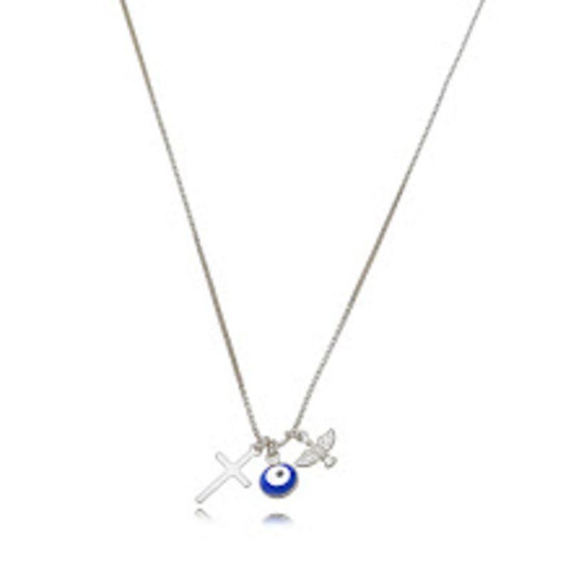 COLAR PATUÁ RELIGIOSO EM RÓDIO BRANCO