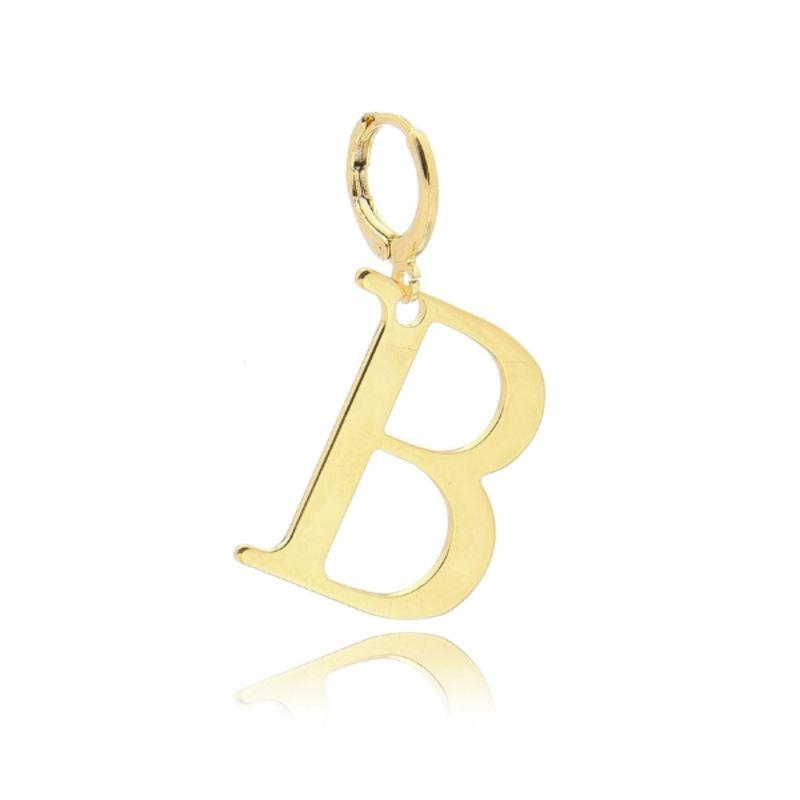PINGENTE LETRA B EM BANHO DE OURO 18K
