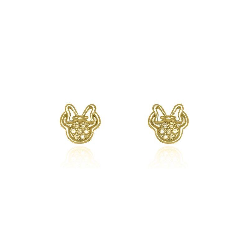 BRINCO INFANTIL PERSONAGEM CRAVEJADO BANHADO EM OURO 18K