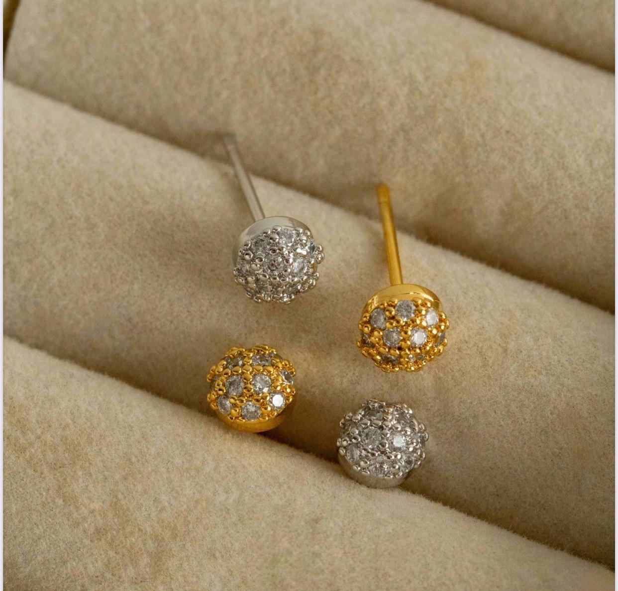 BRINCO BOLA MICRO ZIRCÔNIA