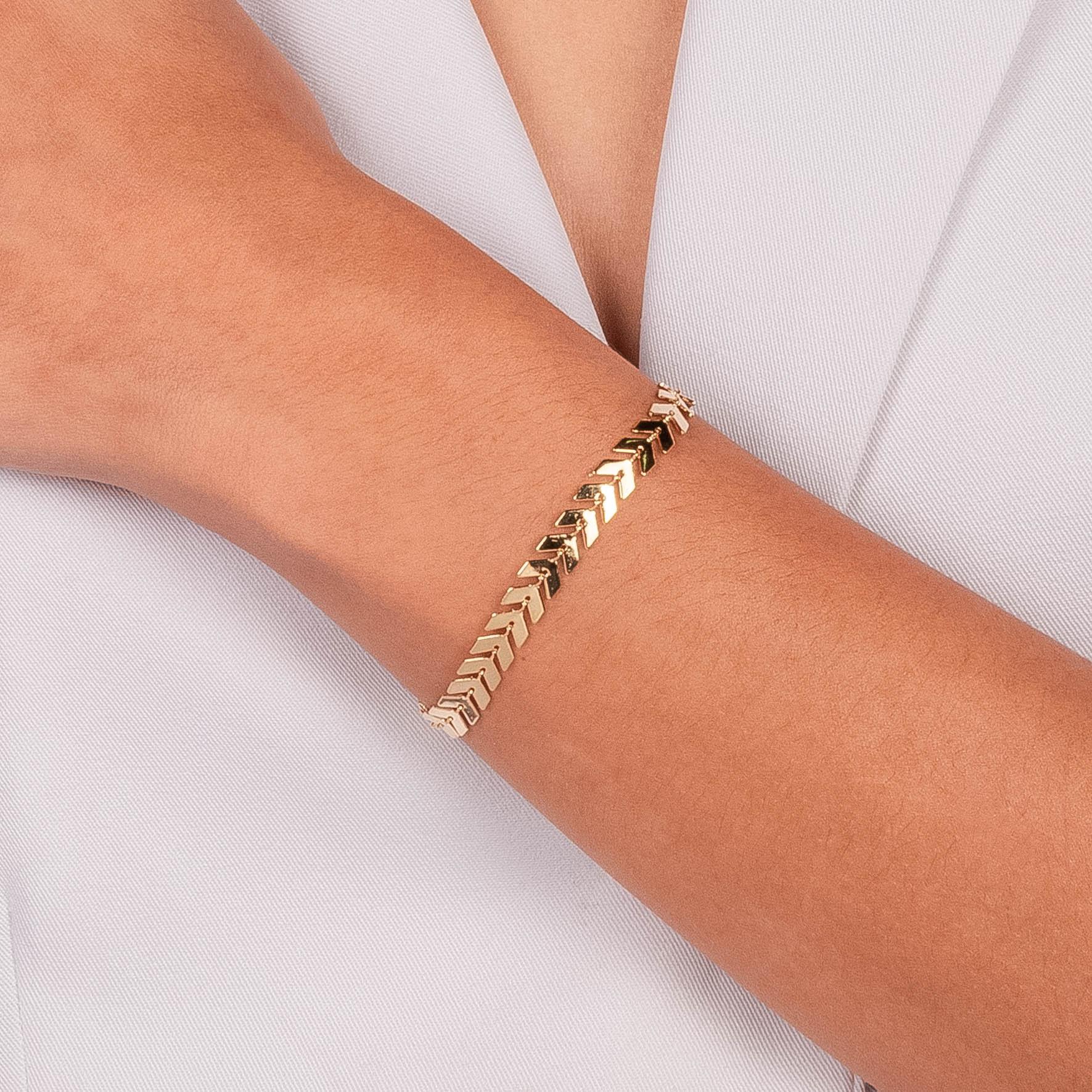 PULSEIRA ESCAMAS LISA EM BANHO DE OURO 18K