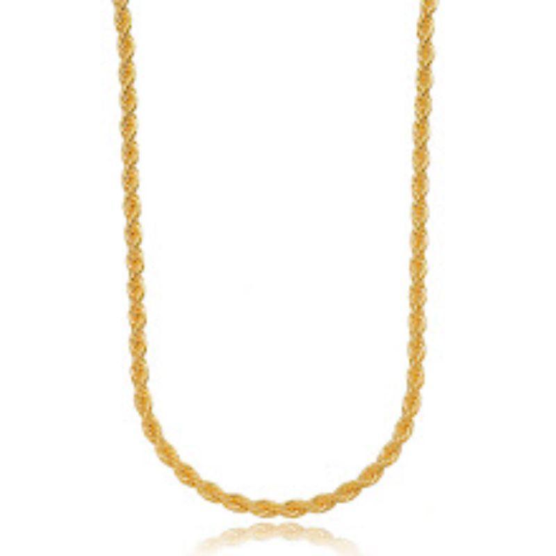 COLAR CHOKER CORDÃO BAIANO EM BANHO DE OURO 18K