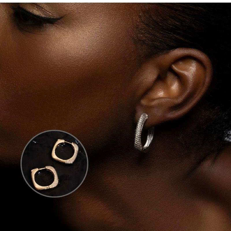 BRINCO ARGOLA MICRO ZIRCÔNIA EM BANHO DE OURO 18K