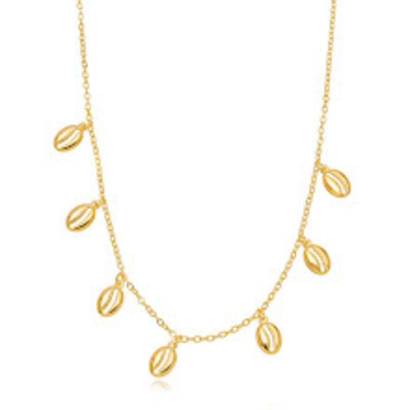 COLAR CHOKER BUZIOS LISA EM BANHO DE OURO 18K