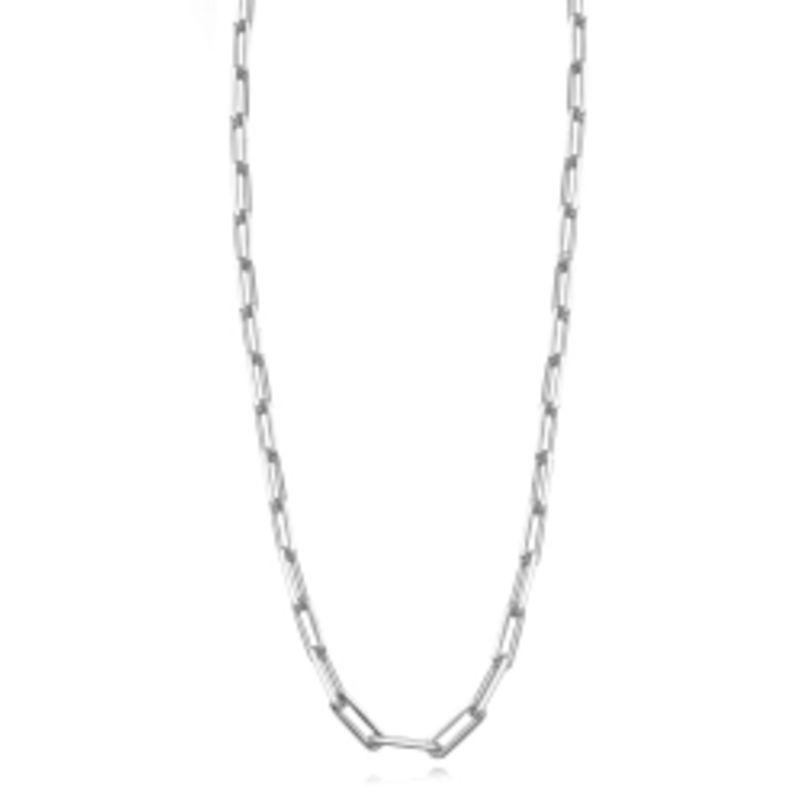 COLAR CARTIER LISO EM BANHO DE RÓDIO BRANCO