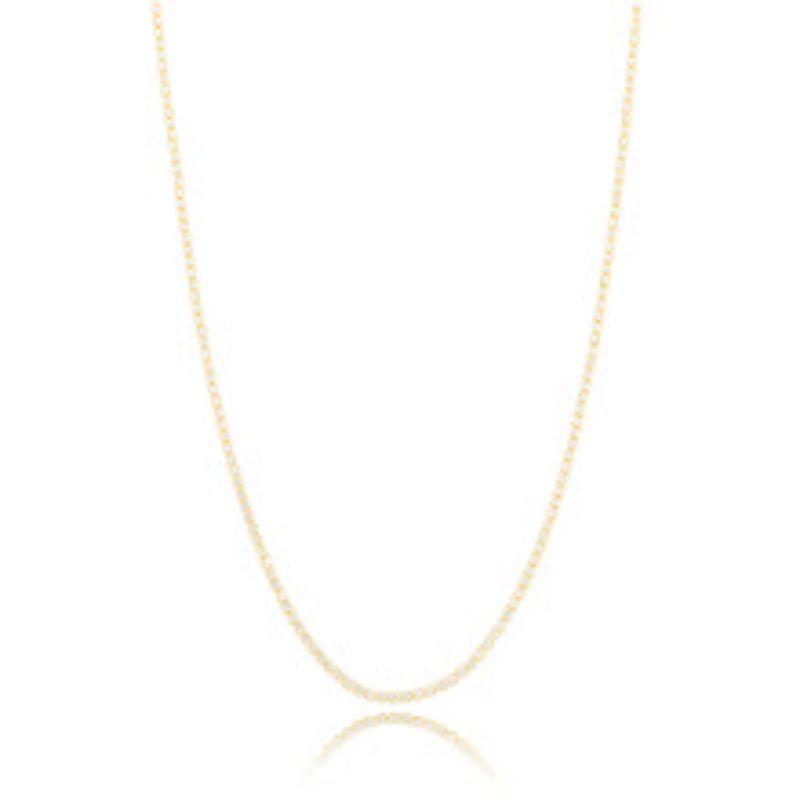 COLAR RIVIERA LONGO COM BANHO DE OURO 18K