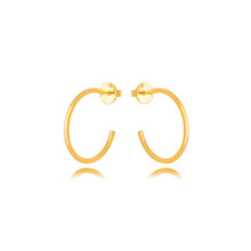 BRINCO ARGOLA FINA EM BANHO DE OURO 18K.