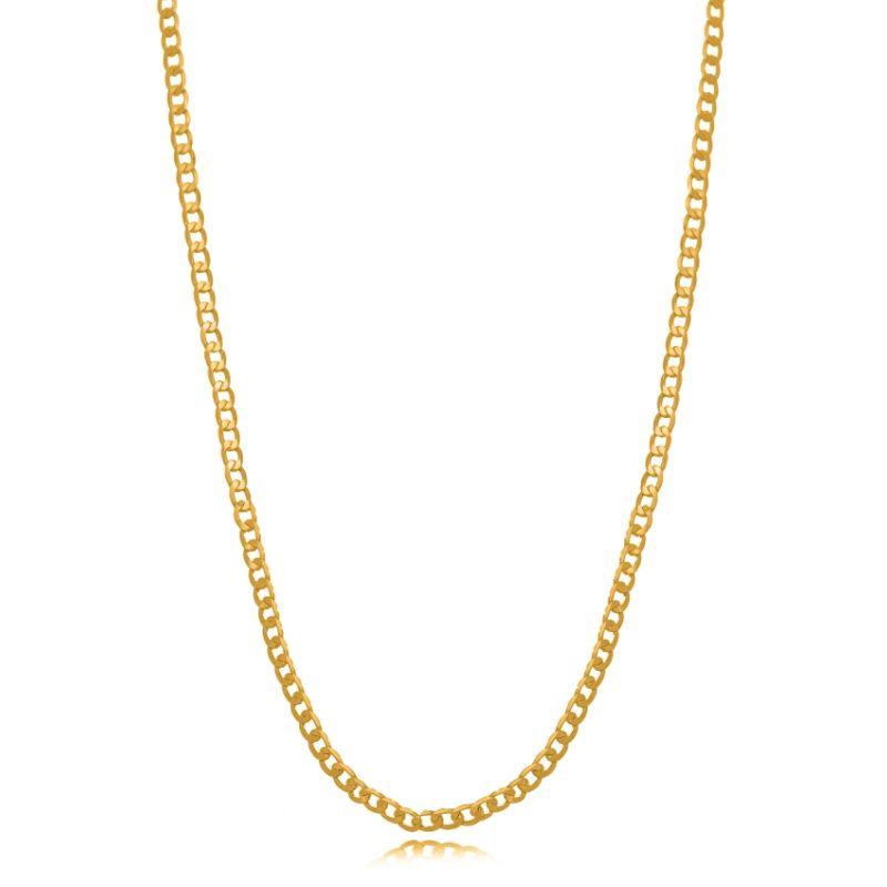 COLAR CHOKER ELOS LISOS EM BANHO DE OURO 18K