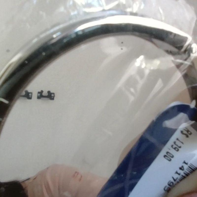 PULSEIRA BRACELETE LISO EM BANHO DE RÓDIO BRANCO