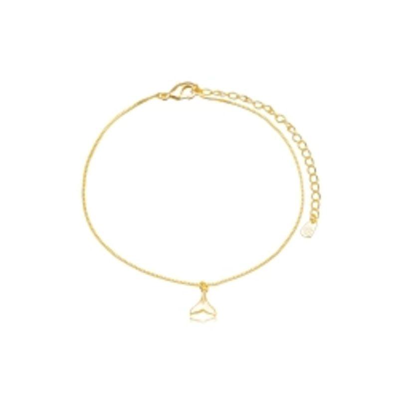 TORNOZELEIRA CALDA DE SEREIA EM BANHO DE OURO 18K