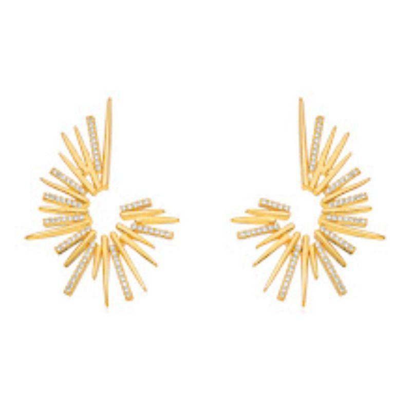 BRINCO MICRO ZIRCÔNIA EM BANHO DE OURO 18K