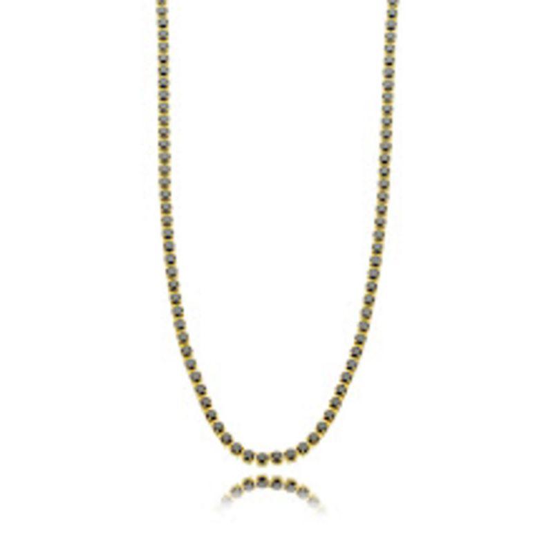 COLAR CHOKER RIVIEIRA ONIX EM BANHO DE OURO 18K