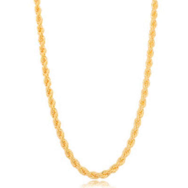 COLAR CHOKER CORDÃO BAIANO EM BANHO DE OURO 18K