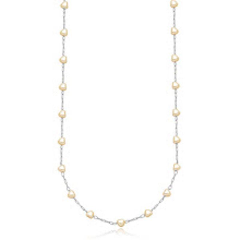 COLAR CHOKER PEROLAS EM BANHO DE RÓDIO BRANCO