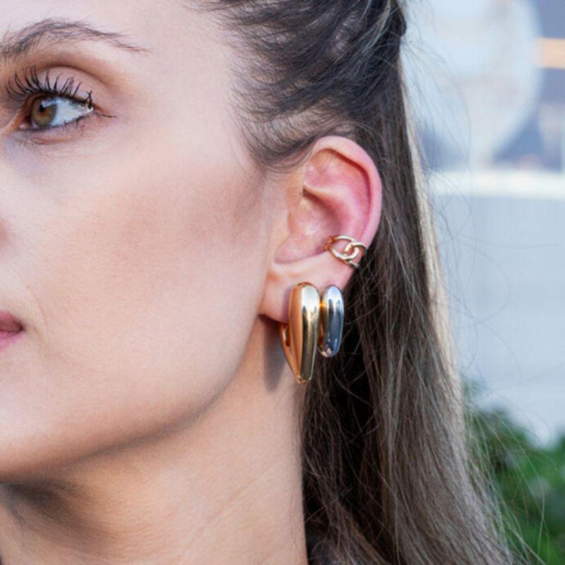 PIERCING NÓ EM BANHO DE OURO 18K