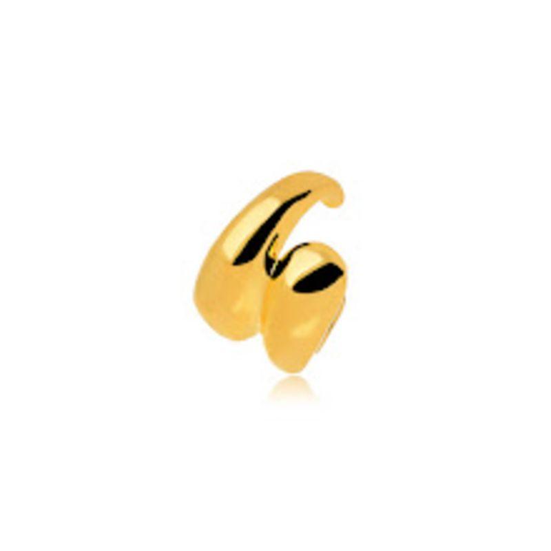 PIRCING DUAS GOTAS EM BANHO DE OURO 18K