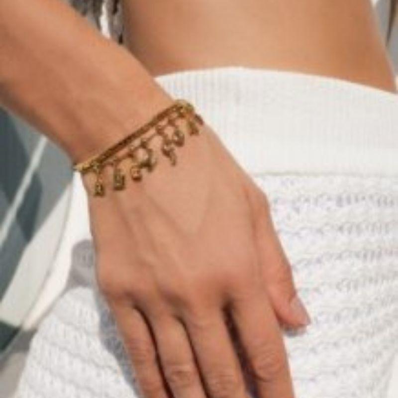 PULSEIRA LISA ABENÇOADA EM BANHO DE OURO 18K